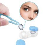 Colorful Mini Contact Lens Cases with Mirror (4pcs)