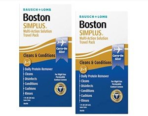Bausch & Lomb Boston Simplus Travel Kit, 2 Pack