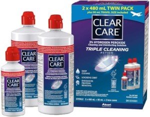 Clear Care 3% Hydrogen Peroxide Travel Size Duo