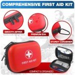 First Aid Kit 100 PCS Emergency Kit for Home Car Travel Small First Aid Kits for Hiking Camping Portable Trauma Kit for Boat Vehicle Outdoor Survival