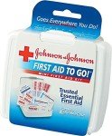 Johnson & Johnson First Aid To Go Portable Mini Travel Kit, 12 pieces