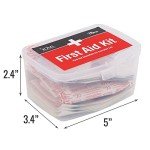 DMI 76-Piece First-Aid Kit, All-Purpose Use for Minor Cuts and Scrapes, Durable Water-Resistant Case, Convenient and Portable, FSA & HSA Eligible