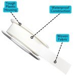 Iconikal First Aid Waterproof Adhesive Tape, White, 0.5 Inch x 5 Yards, 4-Pack