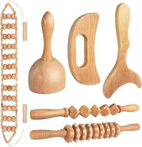 6-in-1 Wood Therapy Massage Tool Set