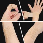 Kuvvfe 6 Pack Self Adhesive Bandage Wrap 2 inches x 5 Yards, Athletic Elastic Cohesive Bandage for Sports Injury, Strain, Knee & Wrist, Ankle Sprains & Swelling First Aid (Skin Colour)