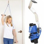 Vive Shoulder Pulley for Physical Therapy - Rotator Cuff Pain Pulley System - Over Door Rehab Exerciser - With Durable Metal Pulley & Comfortable Padded Handles (FSA/HSA Approved)