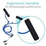 Vive Shoulder Pulley for Physical Therapy - Rotator Cuff Pain Pulley System - Over Door Rehab Exerciser - With Durable Metal Pulley & Comfortable Padded Handles (FSA/HSA Approved)