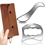 2-in-1 Stainless Steel Gua Sha Massage Tool Set