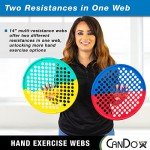 CanDo Hand Exercise Webs for Grip Strengthening