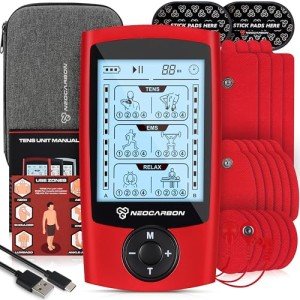 Neocarbon Dual Channel TENS EMS Muscle Stimulator