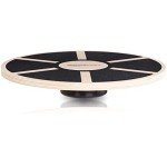 Amazon Basics Wooden Oscillating Balance Board - Black