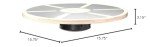 Amazon Basics Wooden Oscillating Balance Board - Black