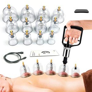 AIKOTOO 12-Piece Cupping Therapy Set with Pump