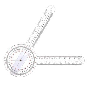 12-Inch Transparent Goniometer for Physical Therapy