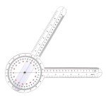 12-Inch Transparent Goniometer for Physical Therapy