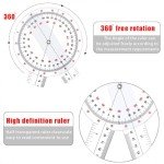 12-Inch Transparent Goniometer for Physical Therapy