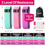 Fabric Resistance Bands for Legs and Glutes