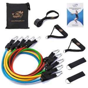 12-Piece Fit Simplify Resistance Tube Bands Set