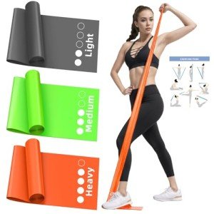 Colorful 4.9ft Resistance Bands Set for Exercise