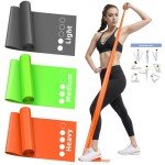 Colorful 4.9ft Resistance Bands Set for Exercise