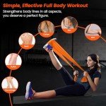 Colorful 4.9ft Resistance Bands Set for Exercise