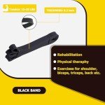 Black Resistance Bands for Exercise and Pull-Ups
