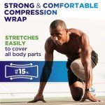 High-Performance Elastic Bandage Wrap - 6pk (2x2in, 2x3in, 2x4in) - Strong Self-Closing Compression Bandage Wrap - Foot, Ankle, Wrist, Knee Wrap