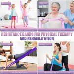 Purple Resistance Bands for Therapy and Fitness