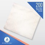 Dynarex Non-Woven Sponges, Non-Sterile, Gauze Sponges, for Cleansing, Prepping and Dressing, Highly-Absorbent and with Less Linting, 4"x 4", 4 Ply, 1 Box of 200 Non-Woven Sponges