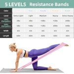 5-Level Resistance Stretch Bands for Exercise & Therapy