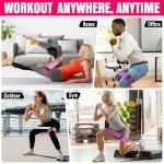 Hip Resistance Bands for Legs and Glutes - Pink