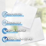 EVERLIT [Extra-Thick] 4''x4'' Sterile Gauze Pad 12-Ply, 100 Pack, Individual Wrapped, Ultra Absorbent Large Non-Woven Medical Gauze Sponges for Wound Care Home First Aid Kit