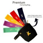 Heavy Duty Resistance Bands - 6 Pack Set