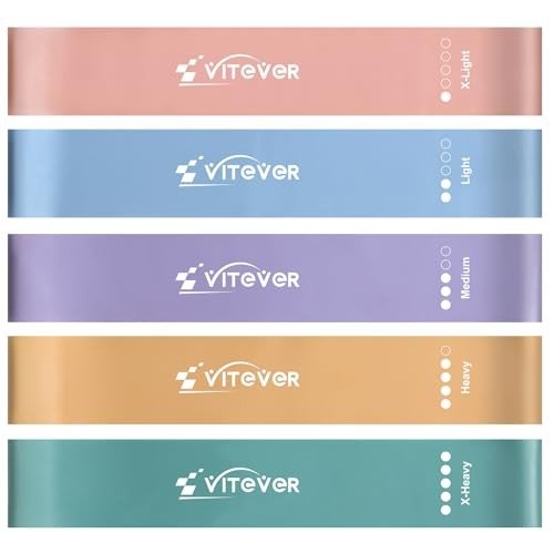 Set of 5 Resistance Bands for Fitness & Therapy