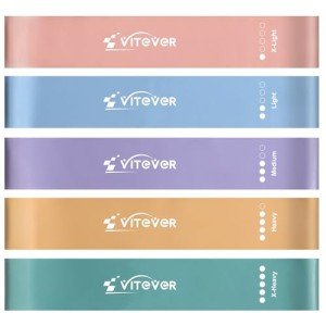 Set of 5 Resistance Bands for Fitness & Therapy