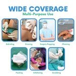 HEALQU 4x4 Gauze Pads - 12 Ply Woven Pack of 200 - Ultra Absorbent Soft Non-Sterile Surgical Sponges for Wound Dressing, Debridement, Cleaning and Prepping