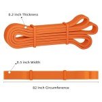 Orange Resistance Bands for Exercise and Pull-Ups