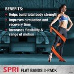 SPRI Flat Band Resistance Kit, 3 Pack