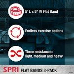 SPRI Flat Band Resistance Kit, 3 Pack