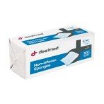 Dealmed 4" x 4" Non-Woven Gauze Sponges, 4-Ply All-Purpose Non-Sterile Gauze Pads, Absorbent Dental Gauze Wound Care for First Aid Kit/Medical Facilities, 200 Count (Pack of 2)