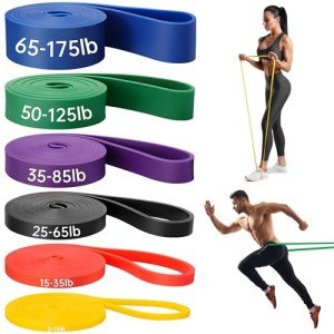 6 Pack Resistance Bands for Strength Training