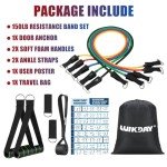 WIKDAY Resistance Bands Set for Home Workouts