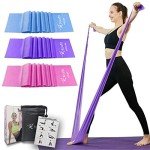 Flat Resistance Bands Set for Stretching & Rehab