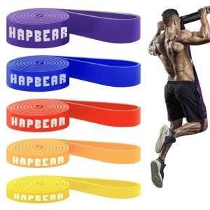 HAPBEAR Resistance Pull Up Assistance Bands Set