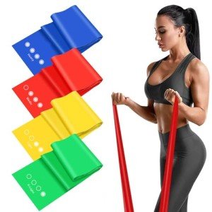 FOLAI 4 Pack Resistance Bands for Exercise and Therapy