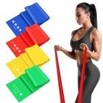 FOLAI 4 Pack Resistance Bands for Exercise and Therapy