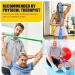 FOLAI 4 Pack Resistance Bands for Exercise and Therapy