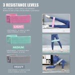 Non-Slip Fabric Resistance Bands for Legs and Butt