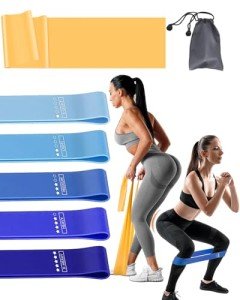 6-Piece Resistance Bands Set for Gym & Yoga