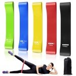 5-Pack Elastic Resistance Bands for Home Workouts
